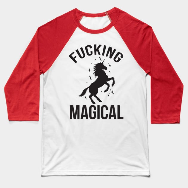 The magical unicorn Baseball T-Shirt by Imutobi